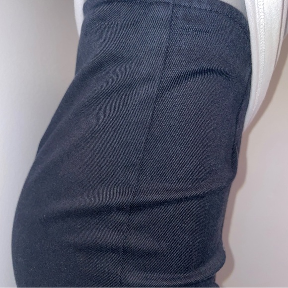 Reformation Pants Black High Waisted Straight Leg Crop Marlon Twill Size 2 - Picture 5 of 8